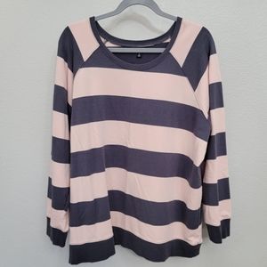 Torrid Striped Sweatshirt